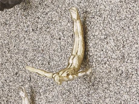 Global Views Brass Wall Diver Metal Wall Art