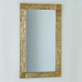 Global Views Brass Wall Mirror