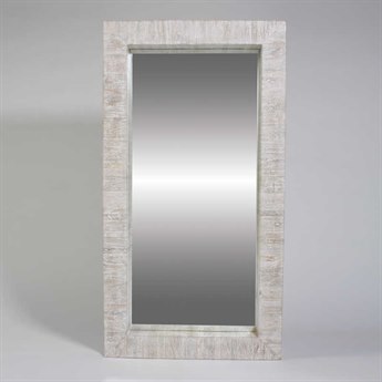 Global Views White Washed Wall Mirror