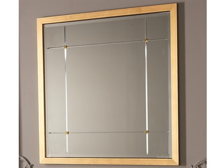 Global Views Gold Leaf / Nickel Brass Wall Mirror