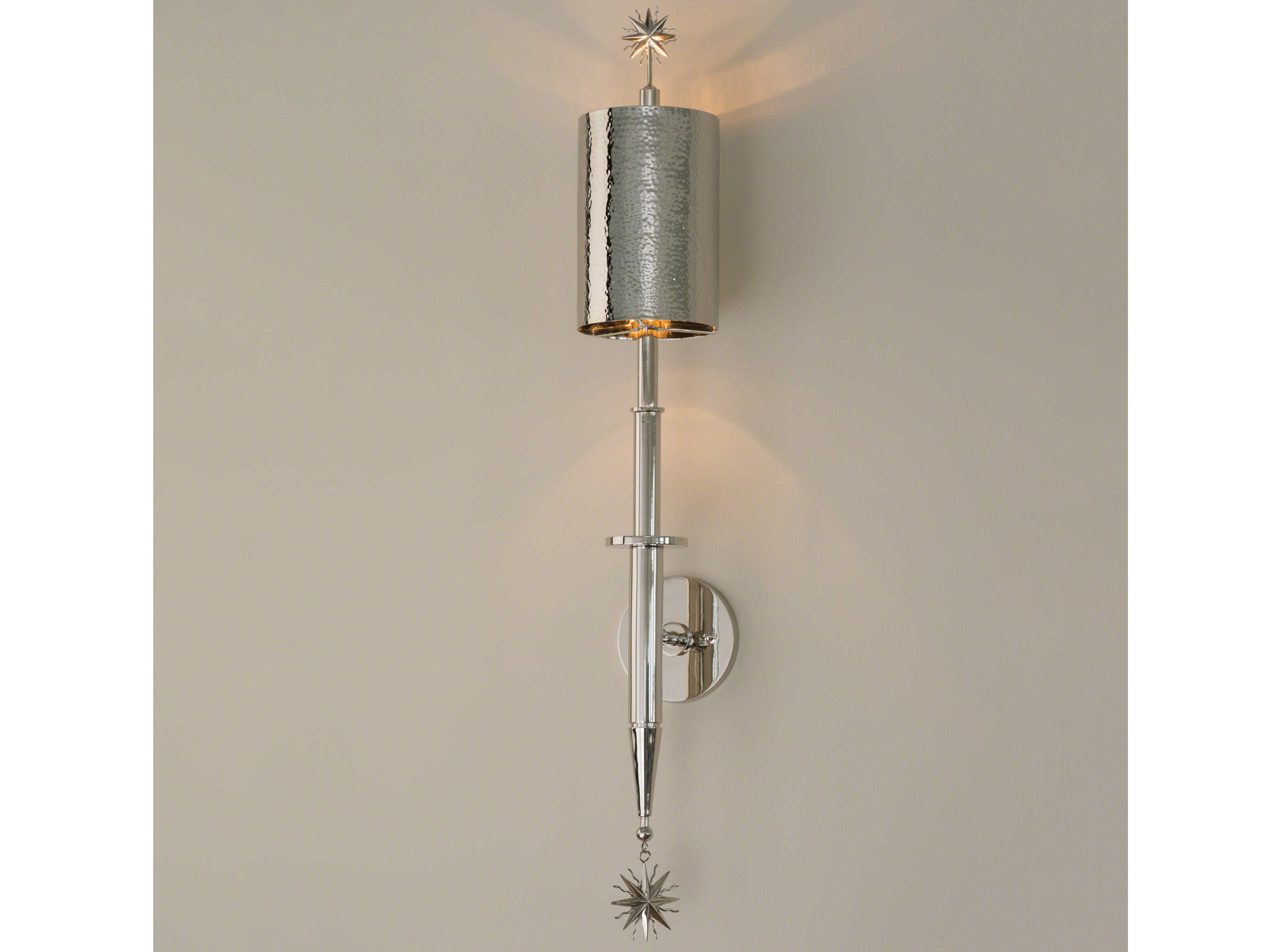 Global Views Nickel 1light Wall Sconce GV992460HW