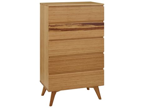 Greenington Azara 5-Drawers Caramelized Brown Bamboo Wood Accent Chest