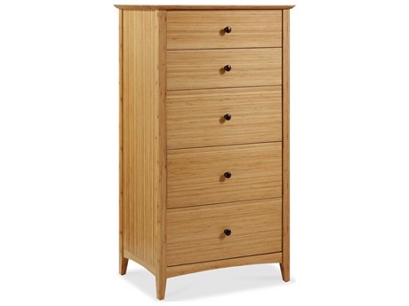 Greenington Eco Ridge By Bamax 5-Drawers Caramelized Brown Bamboo Wood Accent Chest