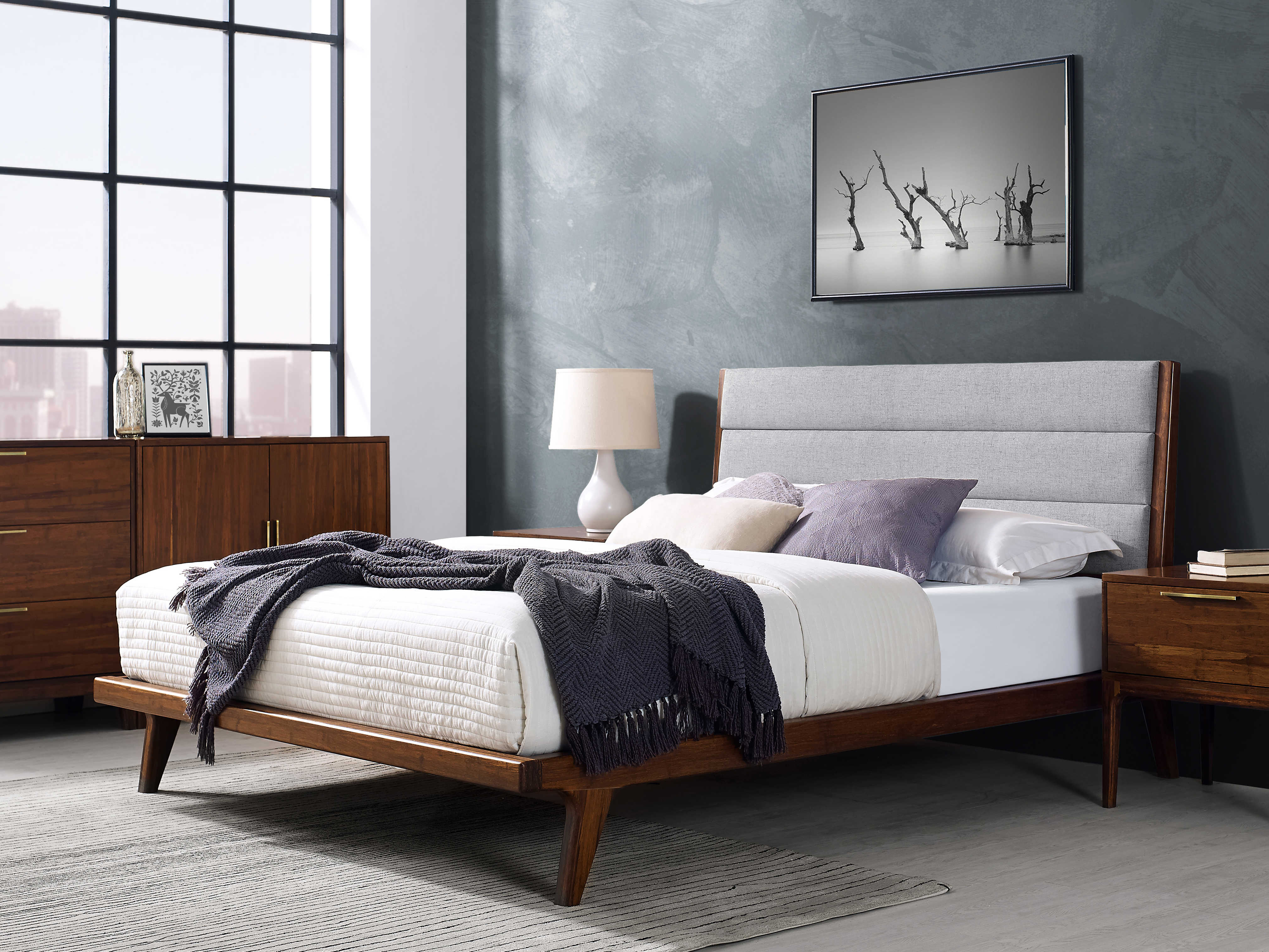 Greenington Mercury Exotic Upholstered King Bed GTGM002E