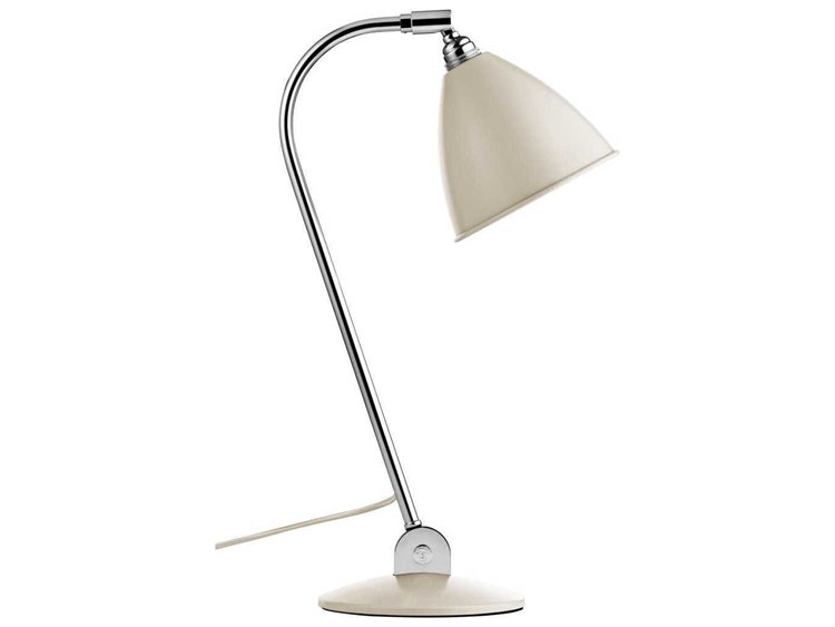 Gubi Bestlite Chrome Ivory White Semi Matt Desk Lamp Gub10034032