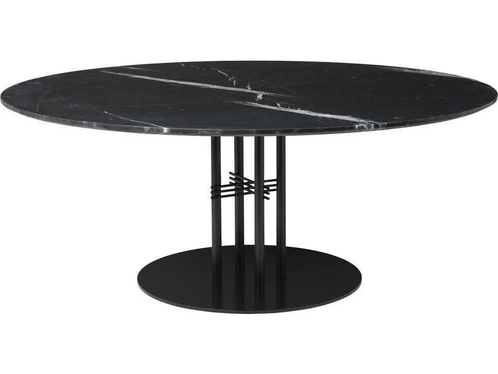 Gubi Ts 59 Wide Round Foyer Table With Black Base Gub11251 Gubi Ts 59 Wide Round Foyer Table, Black Round Foyer Table