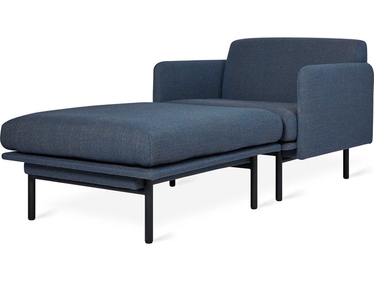 Gus* Modern Foundry Hanson Navy Chaise Lounge Chair GUMKSFOUNX2CHHANNAV