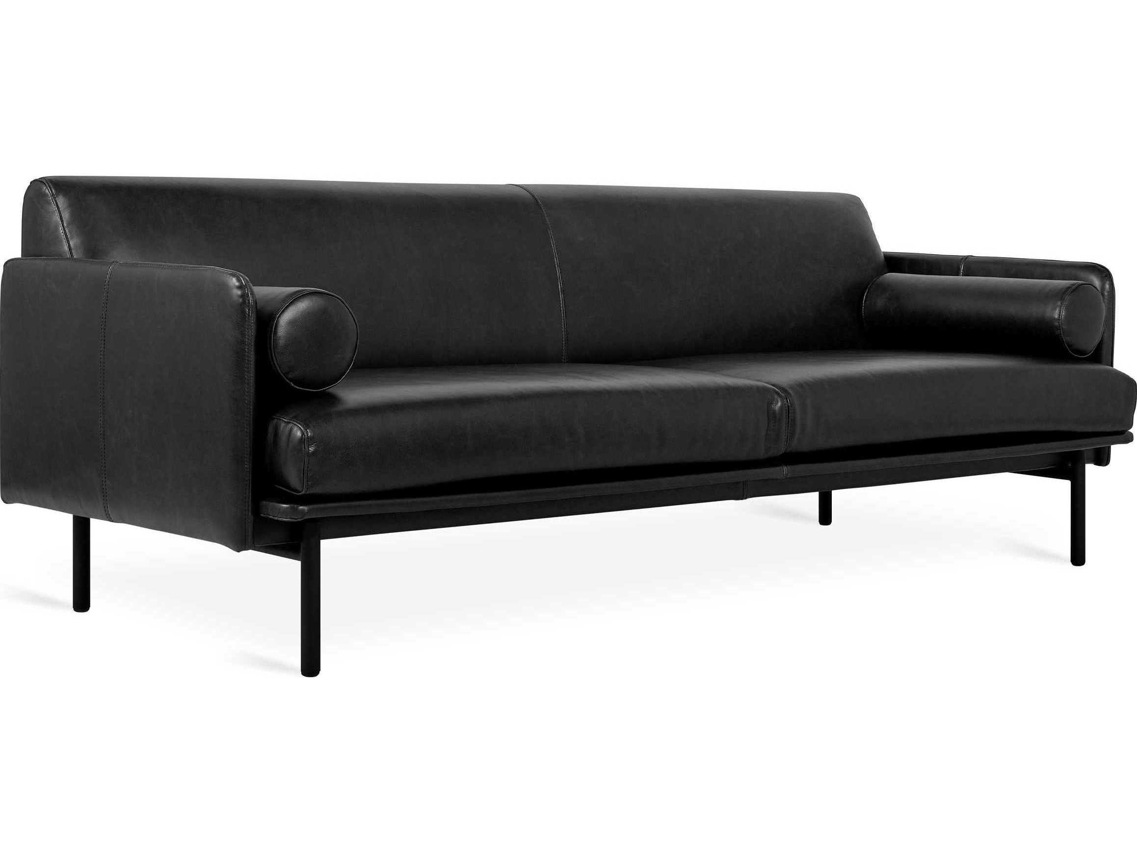 gus modern leather sofa