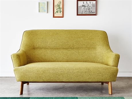 Gus Modern Hilary Bayview Dandelion Loveseat Sofa Gumecsfhilabaydan