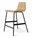 Gus* Modern Lecture Ash Black Side Counter Height Stool  GUMECOTLECTAB