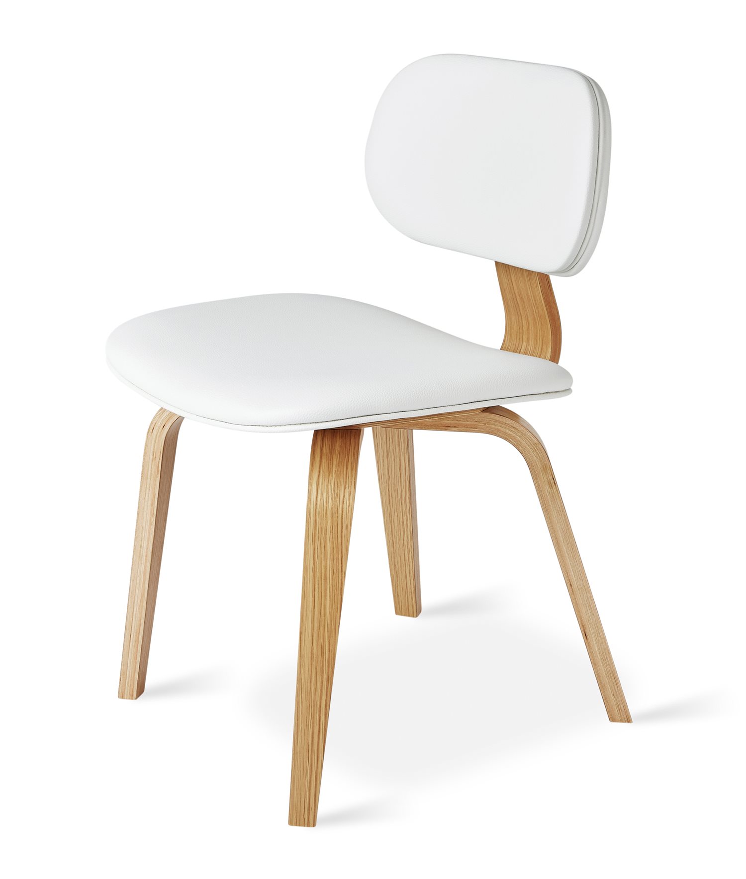 Gus* Modern Thompson White / Natural Oak Side Dining Chair ...