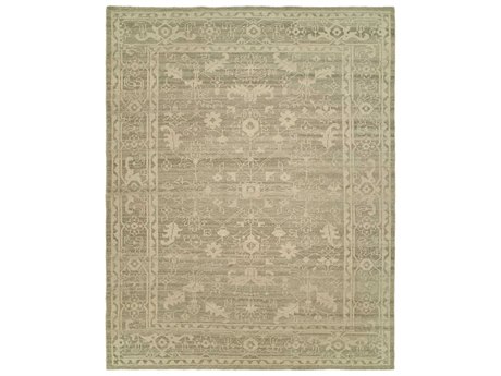 Harounian Rugs Antique Natural Bordered Area Rug