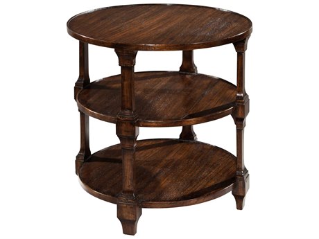 Hekman Accents Round Wood Hand Rubbed With Wool Wax End Table