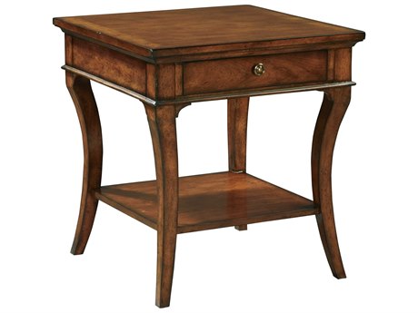Hekman European Legacy Square Wood Macadamia End Table