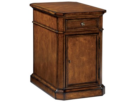 Hekman European Legacy Rectangular Wood Macadamia Storage End Table