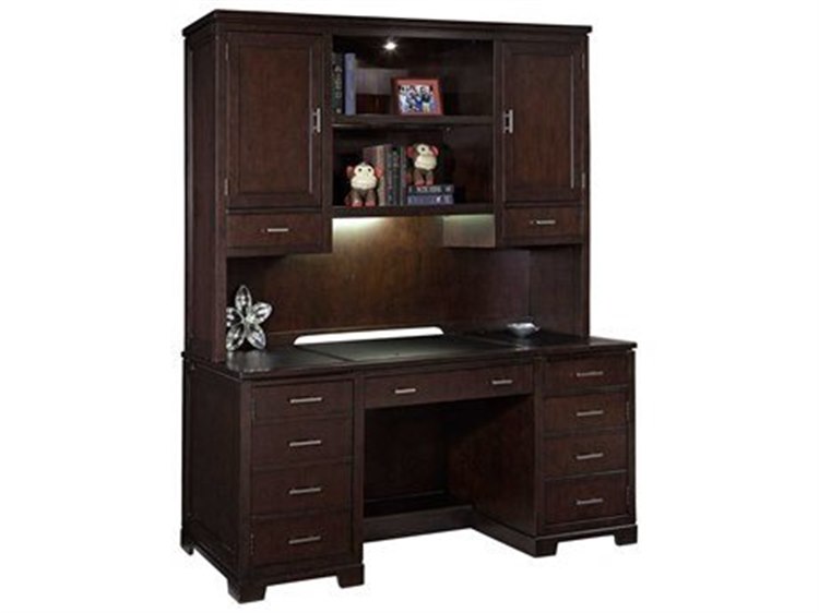 Hekman Home Office Executive Mocha 72 X 24 75 Credenza Desk With Deck