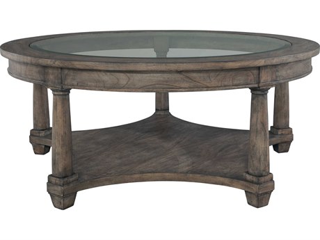 Hekman Lincoln Park Round Glass Coffee Table