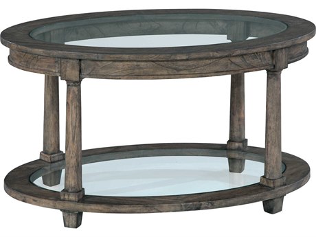 Hekman Lincoln Park Oval Glass Coffee Table