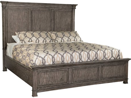 Hekman Lincoln Park Brown Solid Wood King Panel Bed