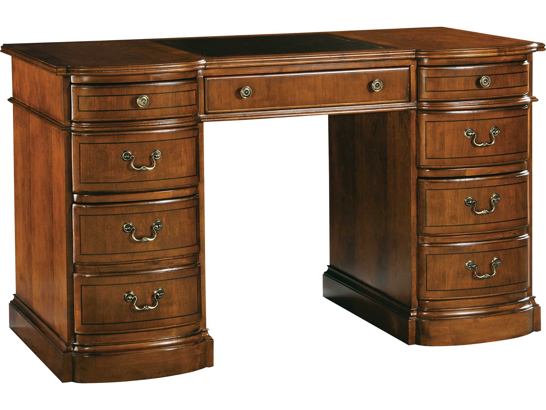 Hekman Office 52 X 26 Round Front Pedestal Desk Hekman Office 52 X 26 Round Front Pedestal Desk