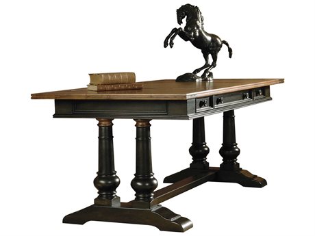 Hekman Tuscan Estates Rubbed Onyx Brown Solid Wood Secretary Desk