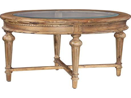 Hekman Wellington Hall Oval Glass Coffee Table