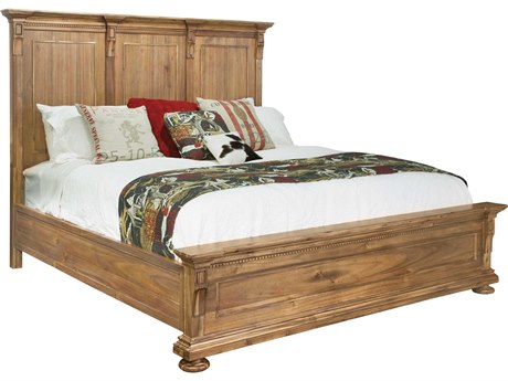Hekman Wellington Hall Brown Wood King Panel Bed