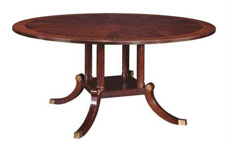 Henkel Harris Round Wood Dining Table