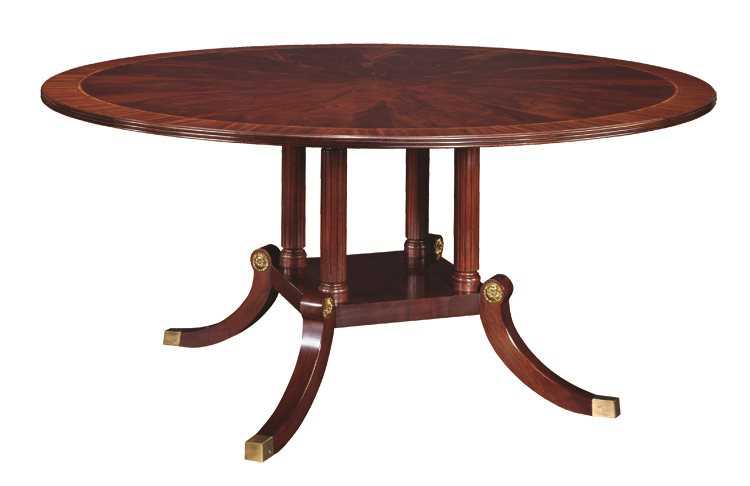 Henkel Harris 72 Round Dining Table, 72 Round Pedestal Table
