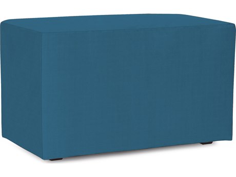 Howard Elliott Outdoor Patio Seascape Turquoise Resin Cushion Bench