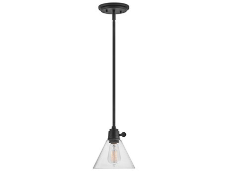 Hinkley Arti 1-Light Black With Clear Glass Mini Pendant