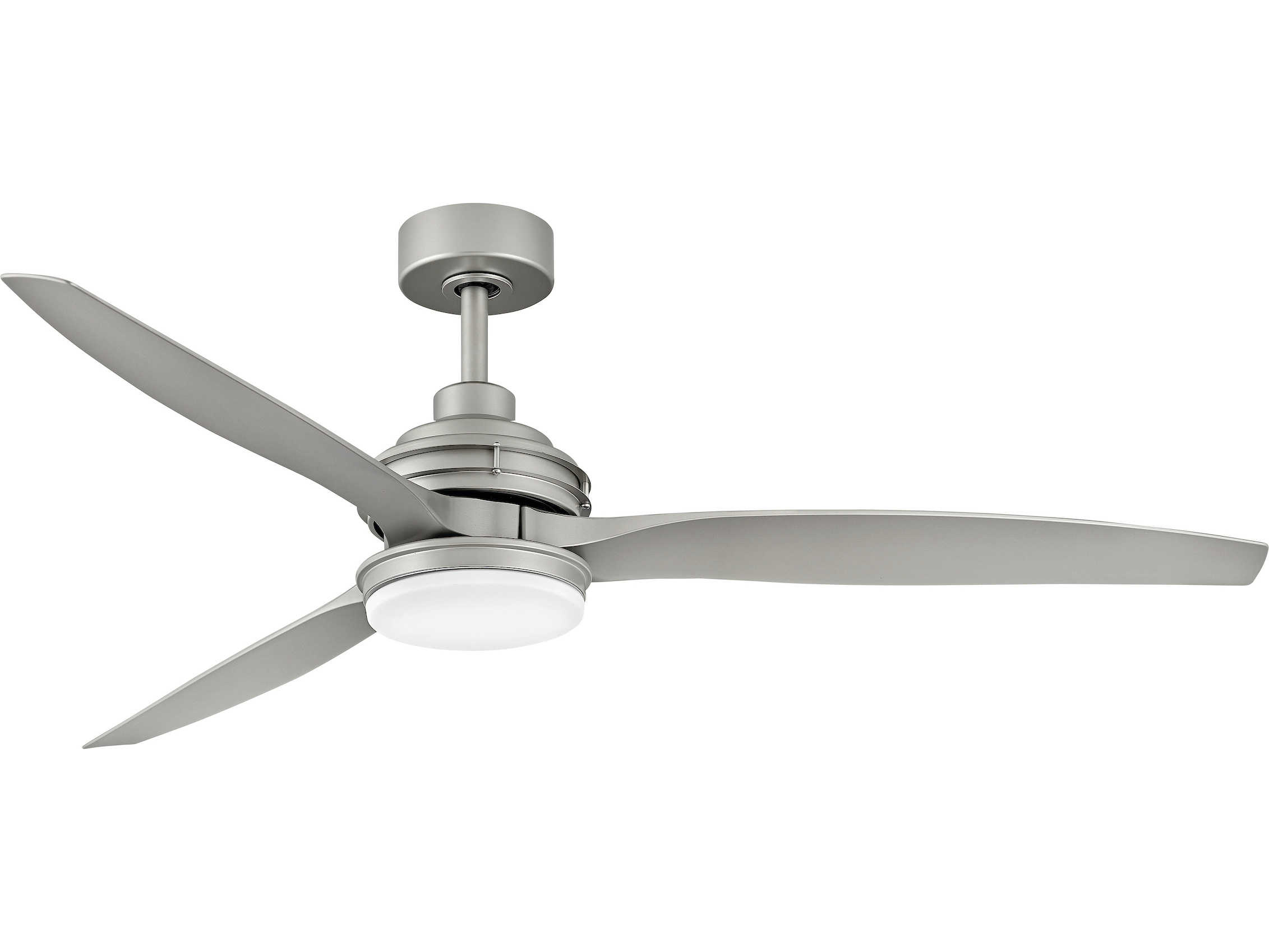 Hinkley Lighting Artiste Brushed Nickel 60'' Wide LED Indoor / Outdoor Ceiling Fan with Silver
