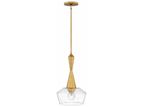 Hinkley Bette 1-Light Heritage Brass Glass Pendant