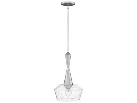 Hinkley Bette 1-Light Polished Nickel Glass Bell Dome Pendant
