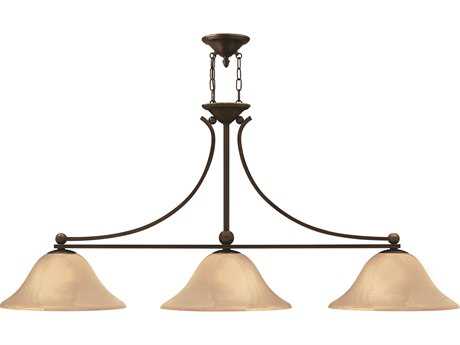 Hinkley Lighting Bolla Olde Bronze Three Light Amber Gl Island Hinkley Lighting Bolla Olde Bronze Three Light Amber Gl Island