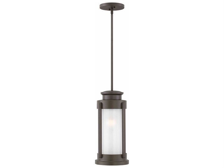 Hinkley Briggs with Etched Seedy Glass Outdoor Hanging Light