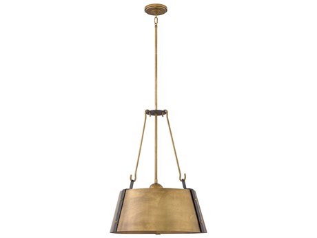 Hinkley Cartwright 3-Light Rustic Brass Empire Pendant