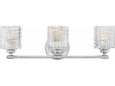 Hinkley Elle 3-Light Chrome Glass Vanity Light