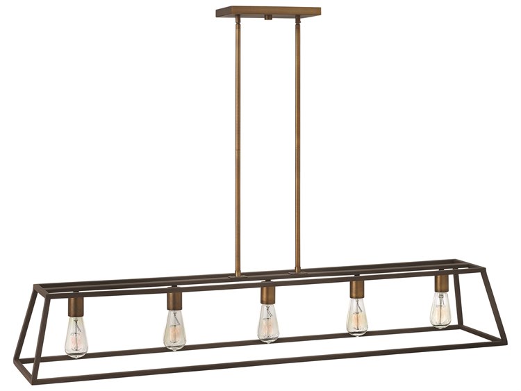 Hinkley Fulton 5-Light Bronze Geometric Island Pendant
