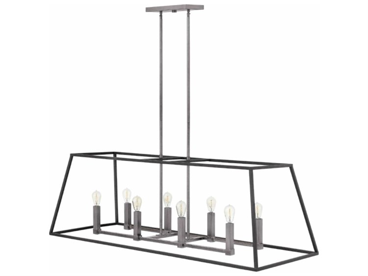 Hinkley Fulton Aged Zinc Black Island Pendant