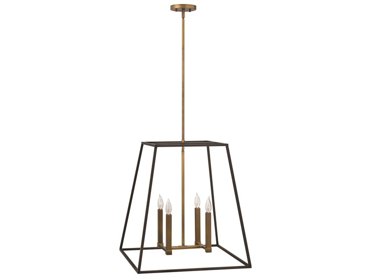 Hinkley Fulton 4-Light Bronze Candelabra Chandelier