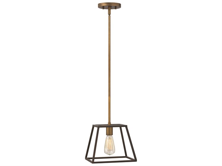 Hinkley Fulton 1-Light Bronze Geometric Mini Pendant