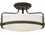 Hinkley Lighting Harper Brushed Nickel with Etched Opal Glass Three-Light 18'' Wide Incandescent Semi-Flush Mount Light  HY3643BN