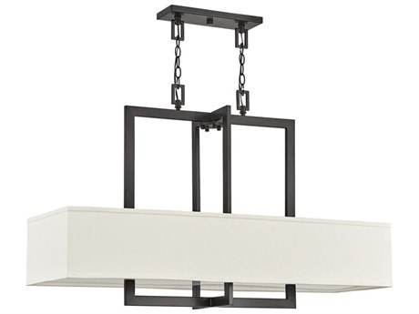 Hinkley Hampton 4-Light Buckeye Bronze Off White Island Pendant