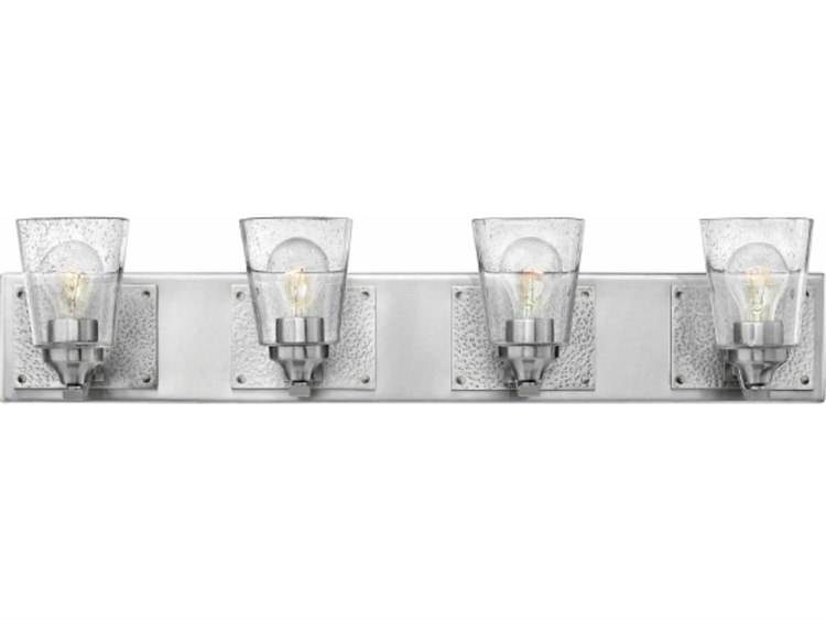 Hinkley Jackson Brushed Nickel Glass Vanity Light