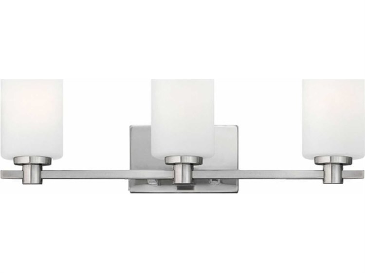 Hinkley Karlie Brushed Nickel Glass Vanity Light