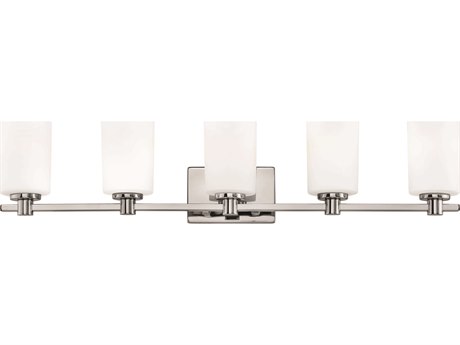 Hinkley Karlie 5-Light Chrome Glass Vanity Light