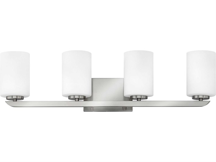 Hinkley Kyra Brushed Nickel Glass Vanity Light