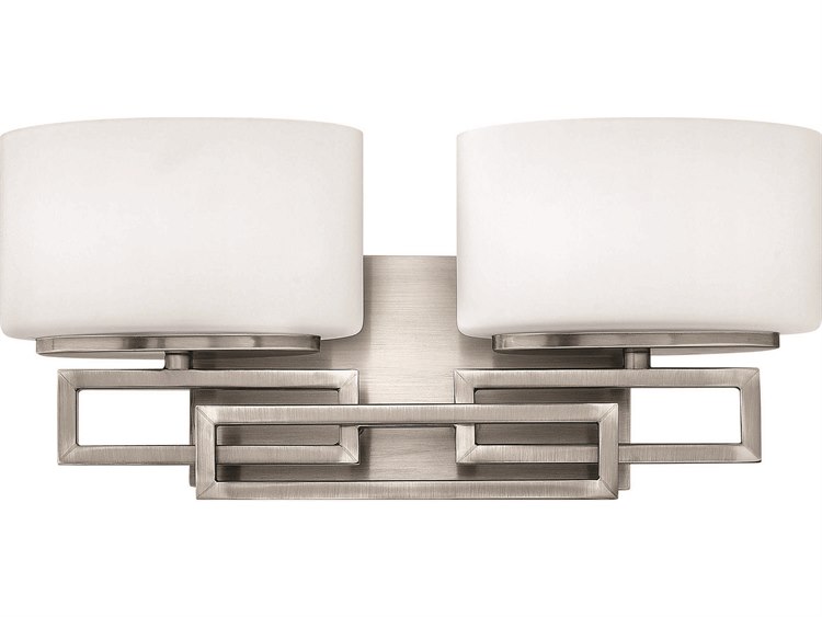 Hinkley Lanza 2-Light Antique Nickel Vanity Light