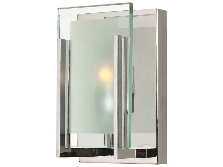 Hinkley Latitude 1-Light Chrome Glass Wall Sconce